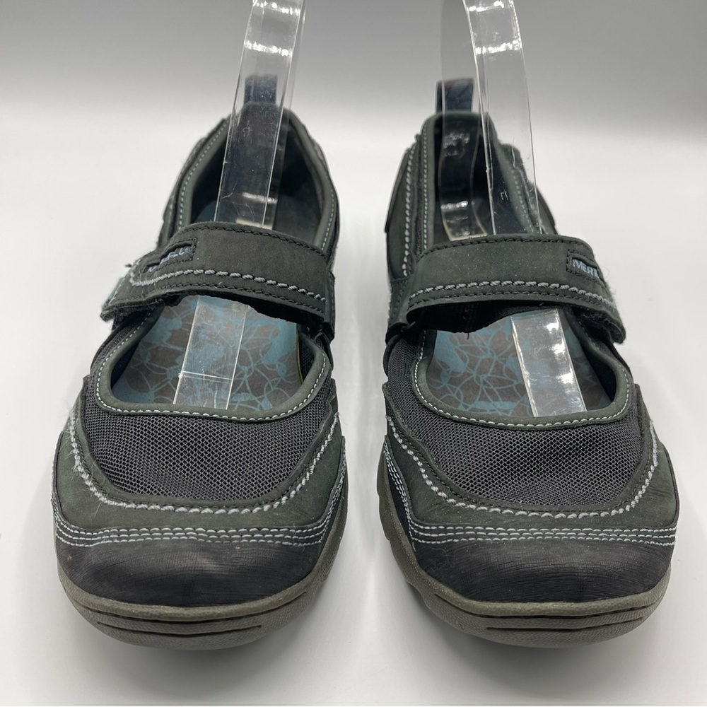 Merrell Mimosa Emme Black Blue Mary Jane Hiking Velcro Shoes Size 8.5 - Picture 2 of 9
